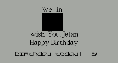Happy Birthday Jetan